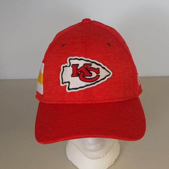 Kansas City Chiefs New Era NFL Sideline Home Official 39Thirty Flex Hat Med/Lrg - Picture 1 of 10